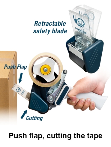 RTS-805MG (2" wide, 3" core, low noise and retractable blade)